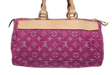 Load image into Gallery viewer, 極美品 LOUIS VUITTON ルイヴィトン ネオスピーディ ハンドバッグ M95214 モノグラムデニム ゴールド金具 ピンク 中古 4b011192