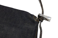 Load image into Gallery viewer, FENDI フェンディ マンマバケット ワンショルダーバッグ 26424 デニム レザー インディゴブルー シルバー金具 美品 中古 4b010954