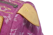 Load image into Gallery viewer, 極美品 LOUIS VUITTON ルイヴィトン ネオスピーディ ハンドバッグ M95214 モノグラムデニム ゴールド金具 ピンク 中古 4b011192