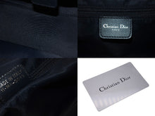 Load image into Gallery viewer, 極美品 Christian Dior クリスチャンディオール トロッター ハンドバッグ 11-MA-0045 ネイビー ロゴ キャンバス レザー 中古 4b001125