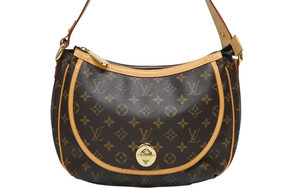 LOUIS VUITTON ルイヴィトン トゥラムPM ワンショルダーバッグ M40076 モノグラム PVC レザー ブラウン 廃盤 美品 中古 4b011271