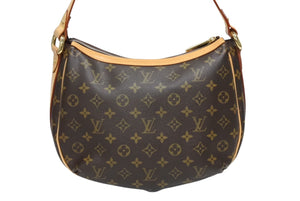 LOUIS VUITTON ルイヴィトン トゥラムPM ワンショルダーバッグ M40076 モノグラム PVC レザー ブラウン 廃盤 美品 中古 4b011271