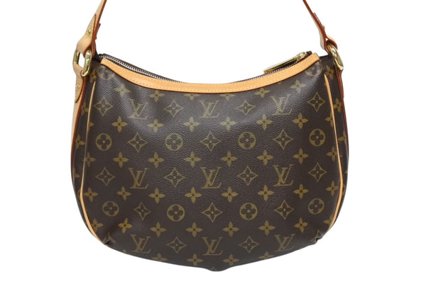 LOUIS VUITTON ルイヴィトン トゥラムPM ワンショルダーバッグ M40076 モノグラム PVC レザー ブラウン 廃盤 美品 中古 4b011271