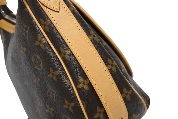 LOUIS VUITTON ルイヴィトン トゥラムPM ワンショルダーバッグ M40076 モノグラム PVC レザー ブラウン 廃盤 美品 中古 4b011271