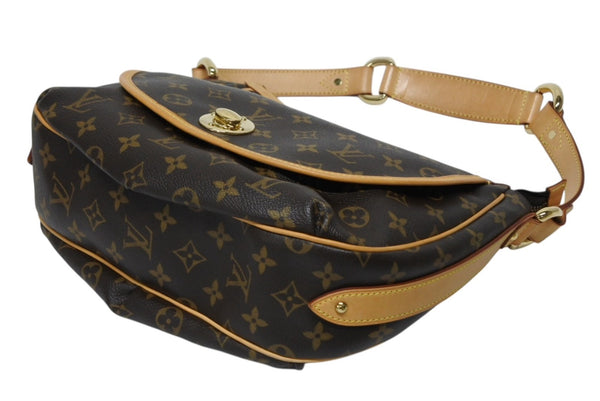 LOUIS VUITTON ルイヴィトン トゥラムPM ワンショルダーバッグ M40076 モノグラム PVC レザー ブラウン 廃盤 美品 中古 4b011271