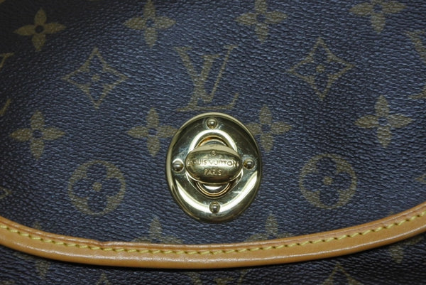 LOUIS VUITTON ルイヴィトン トゥラムPM ワンショルダーバッグ M40076 モノグラム PVC レザー ブラウン 廃盤 美品 中古 4b011271