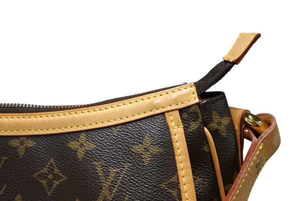 LOUIS VUITTON ルイヴィトン トゥラムPM ワンショルダーバッグ M40076 モノグラム PVC レザー ブラウン 廃盤 美品 中古 4b011271