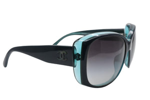 CHANEL シャネル サングラス アイウェア 5227-H-A c.1298/3C サイズ58□18 135 ココマーク クリアグリーン 美品 中古 4b011286