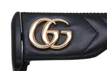 Load image into Gallery viewer, 極美品 GUCCI グッチ バッドマンモデル サングラス GGロゴ GG0816S レザー ブラック イエロー ゴールド金具 サイズ52◻︎22 145 中古 4b011288