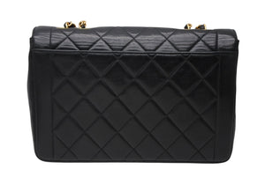 CHANEL シャネル マトラッセ25 シングルフラップ 4番台 ココマーク ラムスキン ゴールド金具 美品 中古 4b011130