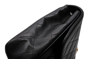 CHANEL シャネル マトラッセ25 シングルフラップ 4番台 ココマーク ラムスキン ゴールド金具 美品 中古 4b011130