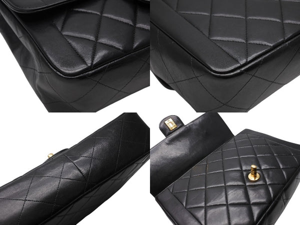 CHANEL シャネル マトラッセ25 シングルフラップ 4番台 ココマーク ラムスキン ゴールド金具 美品 中古 4b011130