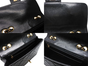 CHANEL シャネル マトラッセ25 シングルフラップ 4番台 ココマーク ラムスキン ゴールド金具 美品 中古 4b011130