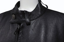 Load image into Gallery viewer, BALENCIAGA バレンシアガ グレイニーソフトバッファロースキン レザージャケット 768749 ブラック 牛革 コットン キュプラ サイズ2 極美品 中古 65809