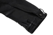 Load image into Gallery viewer, BALENCIAGA バレンシアガ グレイニーソフトバッファロースキン レザージャケット 768749 ブラック 牛革 コットン キュプラ サイズ2 極美品 中古 65809