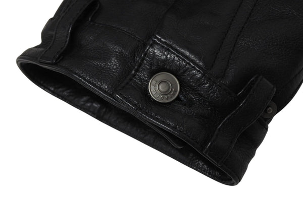 BALENCIAGA バレンシアガ グレイニーソフトバッファロースキン レザージャケット 768749 ブラック 牛革 コットン キュプラ サイズ2 極美品 中古 65809
