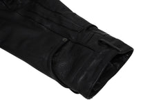 Load image into Gallery viewer, BALENCIAGA バレンシアガ グレイニーソフトバッファロースキン レザージャケット 768749 ブラック 牛革 コットン キュプラ サイズ2 極美品 中古 65809