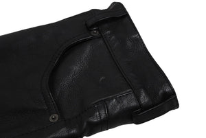 BALENCIAGA バレンシアガ グレイニーソフトバッファロースキン レザージャケット 768749 ブラック 牛革 コットン キュプラ サイズ2 極美品 中古 65809