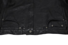 Load image into Gallery viewer, BALENCIAGA バレンシアガ グレイニーソフトバッファロースキン レザージャケット 768749 ブラック 牛革 コットン キュプラ サイズ2 極美品 中古 65809