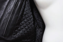 Load image into Gallery viewer, BALENCIAGA バレンシアガ グレイニーソフトバッファロースキン レザージャケット 768749 ブラック 牛革 コットン キュプラ サイズ2 極美品 中古 65809