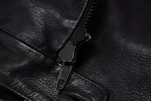 Load image into Gallery viewer, BALENCIAGA バレンシアガ グレイニーソフトバッファロースキン レザージャケット 768749 ブラック 牛革 コットン キュプラ サイズ2 極美品 中古 65809