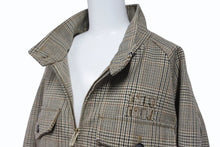 Load image into Gallery viewer, 新品同様品 MIUMIU ミュウミュウ チェック柄 ジャケット ML943 S232 13JM サイズ38 ウール マルチカラー ベージュ 中古 4b007923