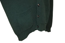 Load image into Gallery viewer, 極美品 BOTTEGAVENETA ボッテガヴェネタ Vネックカーディガン 670132 V0Z40 グリーン ウール サイズL 中古 4b011336