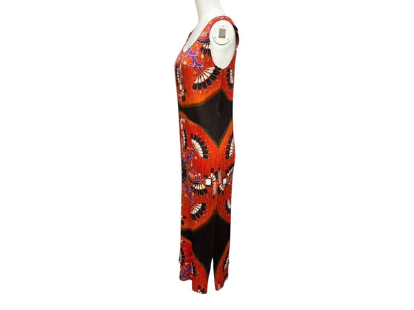 極美品 PLEATS PLEASE ISSEY MIYAKE プリーツプリーズ イッセイミヤケ ワンピース PP21-JH523 オレンジ サイズ3 中古 4b010917