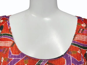 極美品 PLEATS PLEASE ISSEY MIYAKE プリーツプリーズ イッセイミヤケ ワンピース PP21-JH523 オレンジ サイズ3 中古 4b010917