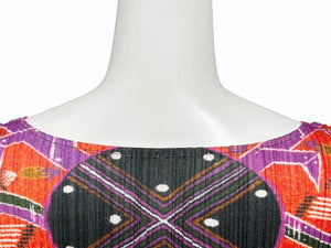 極美品 PLEATS PLEASE ISSEY MIYAKE プリーツプリーズ イッセイミヤケ ワンピース PP21-JH523 オレンジ サイズ3 中古 4b010917