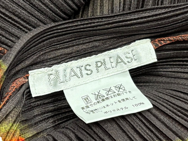 極美品 PLEATS PLEASE ISSEY MIYAKE プリーツプリーズ イッセイミヤケ ワンピース PP21-JH523 オレンジ サイズ3 中古 4b010917