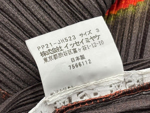 極美品 PLEATS PLEASE ISSEY MIYAKE プリーツプリーズ イッセイミヤケ ワンピース PP21-JH523 オレンジ サイズ3 中古 4b010917