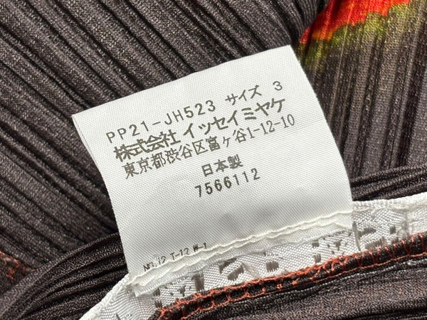 極美品 PLEATS PLEASE ISSEY MIYAKE プリーツプリーズ イッセイミヤケ ワンピース PP21-JH523 オレンジ サイズ3 中古 4b010917
