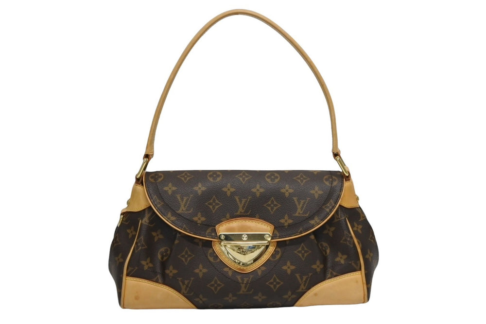 LOUIS VUITTON ルイヴィトン ビバリーMM ワンショルダーバッグ M40121 モノグラム ゴールド金具 美品 中古 4b011372