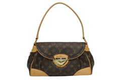LOUIS VUITTON ルイヴィトン ビバリーMM ワンショルダーバッグ M40121 モノグラム ゴールド金具 美品 中古 4b011372