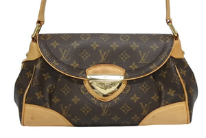LOUIS VUITTON ルイヴィトン ビバリーMM ワンショルダーバッグ M40121 モノグラム ゴールド金具 美品 中古 4b011372