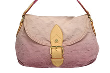 Load image into Gallery viewer, 極美品 LOUIS VUITTON ルイヴィトン サンレイ ハンドバッグ M40416 モノグララム デニム レザー ピンク グラデーション 中古 4b011353