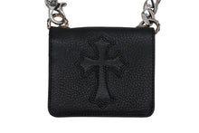Load image into Gallery viewer, 新品未使用 CHROME HEARTS クロムハーツ TV MAN クラシックチェーン クロスパッチ ウォレット 財布 クロス装飾 シルバー925 中古 4b011655