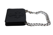 Load image into Gallery viewer, 新品未使用 CHROME HEARTS クロムハーツ TV MAN クラシックチェーン クロスパッチ ウォレット 財布 クロス装飾 シルバー925 中古 4b011655