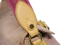Load image into Gallery viewer, 極美品 LOUIS VUITTON ルイヴィトン サンレイ ハンドバッグ M40416 モノグララム デニム レザー ピンク グラデーション 中古 4b011353