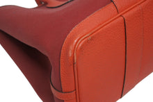 Load image into Gallery viewer, HERMES エルメス GARDEN PARTY ガーデンパーティ PM トートバッグ トワル ネゴンダ ルージュグレナ シルバー金具 A刻印 美品 中古 4b011139