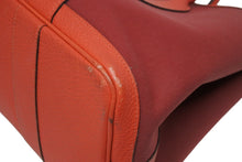 Load image into Gallery viewer, HERMES エルメス GARDEN PARTY ガーデンパーティ PM トートバッグ トワル ネゴンダ ルージュグレナ シルバー金具 A刻印 美品 中古 4b011139