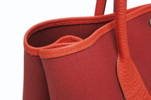 Load image into Gallery viewer, HERMES エルメス GARDEN PARTY ガーデンパーティ PM トートバッグ トワル ネゴンダ ルージュグレナ シルバー金具 A刻印 美品 中古 4b011139