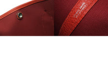 Load image into Gallery viewer, HERMES エルメス GARDEN PARTY ガーデンパーティ PM トートバッグ トワル ネゴンダ ルージュグレナ シルバー金具 A刻印 美品 中古 4b011139