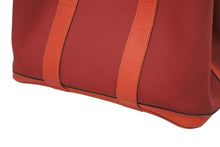 Load image into Gallery viewer, HERMES エルメス GARDEN PARTY ガーデンパーティ PM トートバッグ トワル ネゴンダ ルージュグレナ シルバー金具 A刻印 美品 中古 4b011139