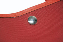 Load image into Gallery viewer, HERMES エルメス GARDEN PARTY ガーデンパーティ PM トートバッグ トワル ネゴンダ ルージュグレナ シルバー金具 A刻印 美品 中古 4b011139