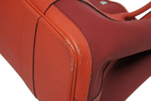 Load image into Gallery viewer, HERMES エルメス GARDEN PARTY ガーデンパーティ PM トートバッグ トワル ネゴンダ ルージュグレナ シルバー金具 A刻印 美品 中古 4b011139