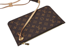 新品未使用 LOUIS VUITTON ルイヴィトン モノグラム LV × TM ネヴァーフルMM トートバッグ M13271 村上隆 ブラウン ゴールド金具 中古 4b011456