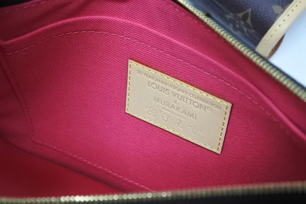 新品未使用 LOUIS VUITTON ルイヴィトン モノグラム LV × TM ネヴァーフルMM トートバッグ M13271 村上隆 ブラウン ゴールド金具 中古 4b011456