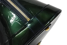Load image into Gallery viewer, 新品同様 LOUIS VUITTON ルイヴィトン アルマGM ハンドバッグ M91612 モノグラム ヴェルニ ブルーニュイ ゴールド金具 中古 4b011391
